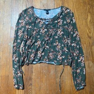 Forever 21 flower blouse